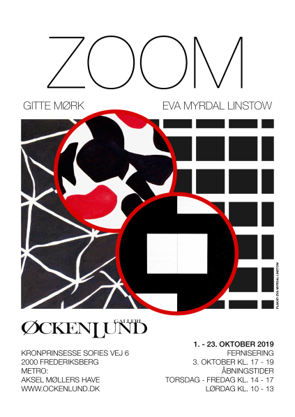 ZOOM. GALLERI ØCKENLUND, FREDERIKSBERG, DENMARK. DUO EXHIBITION. 2019. EVA MYRDAL LINSTOW.