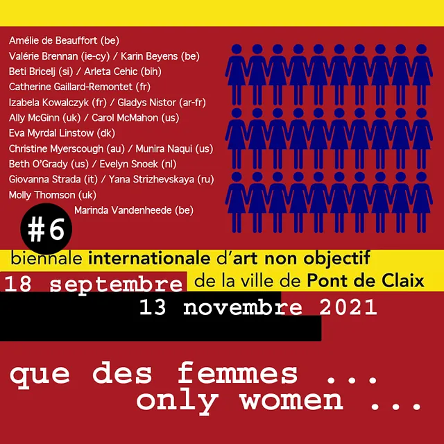 BIENNALE INTERNATIONALE D'ART NON OBJECTIF DE LA VILLE DE PONT DE CLAIX. GRENOBLE, FRANCE. 2021. EVA MYRDAL LINSTOW.